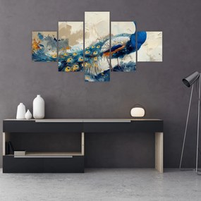 Obraz - Paw, malarstwo (125x70 cm)