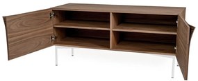 Brązowa komoda w dekorze drewna orzecha Woodman Flop, 65x120 cm