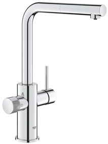 GROHE 30601000 - Bateria zlewozmywakowa BLUE PURE A z wysuwaną wylewką, chrom błyszczący