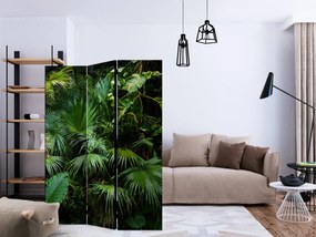 Parawan dwustronny Liście 135x172 cm 3-częściowy zielony ARTGEIST B