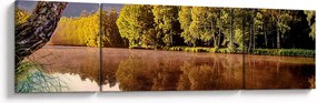 Obraz - Za rzeką (170x50 cm)
