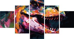 Obraz - Dinozaur, malarstwo (125x70 cm)