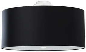 Czarny okrągły nowoczesny plafon 70 cm - EX677 S9-R61