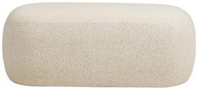 Beżowa ławka z materiału bouclé Blossomville – House Nordic
