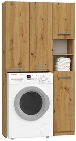 Komplet szafek łazienkowych w kolorze dąb artisan T8-B44