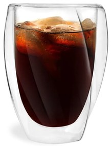 Zestaw 2 szklanek z podwójną ścianką Vialli Design Latte, 300 ml