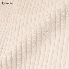 Beżowe łóżko kontynentalne ze schowkiem 200x200 cm Lysa – Ropez