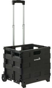 Keeeper Składany wózek na zakupy Olli 65 l Czarny, 65 l