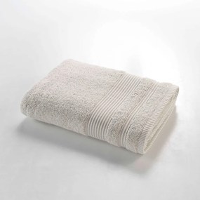 Beżowy bawełniany ręcznik kąpielowy frotte 70x130 cm Tendresse – douceur d'intérieur