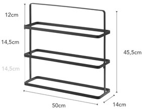 Czarny metalowy regał na buty Tower Shoe Rack – YAMAZAKI