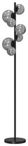 ONLI - Lampa podłogowa PALOMA 7xG9/10W/230V czarny/dymny