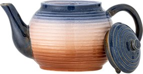 Niebieski/pomarańczowy dzbanek do herbaty ceramiczny z sitkiem 890 ml Tatum – Bloomingville