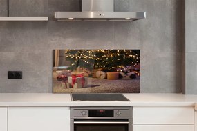 Szklany Panel Bożonarodzeniowe Prezenty pod Choinką