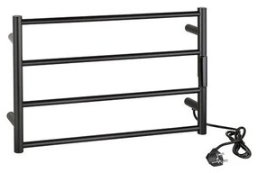 Wieszak na ręczniki 56x37 cm stal nierdzewna/czarny