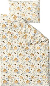 PrzytulneMieszkanie.pl PrzytulneMieszkanie.pl Bawełniana pościel WOODEN HOUSES POLY kolorowa Rozmiar pościeli: 2 szt 70 x 90 cm | 200 x 220 cm