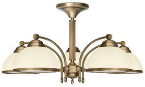 Niski żyrandol z mosiądzu R-S5KE