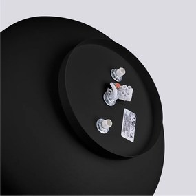 Czarna lampa sufitowa ø 30 cm Blacko – Sollux