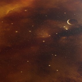 Obraz - Planety z mgławicą (170x50 cm)