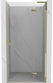 Mexen Mist-H L drzwi prysznicowe uchylne prawe 70 cm, transparent, złote - 8A5L-070-000-50-00-P