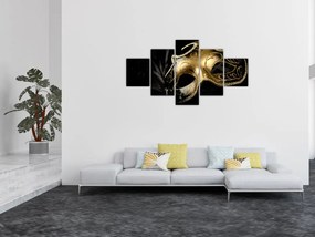 Obraz - Złoty drapak (125x70 cm)