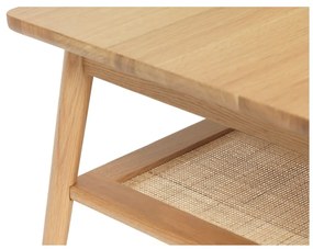 Stolik z blatem w dekorze dębu 60x120 cm Barrali – Unique Furniture