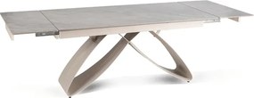 Stół Rozkładany Prostokątny LUIGI 160-240 cm Ceramiczny Szary Marmur/Kaszmir do Jadalni Nowoczesny