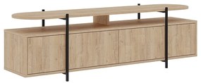Szafka pod TV w dekorze dębu 160x48 cm Hinoa – Marckeric