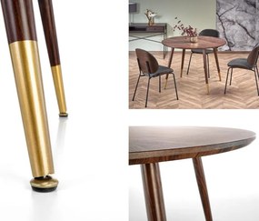 Nierozkładany okrągły stół do jadalni Domenico