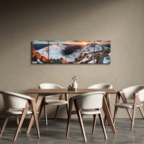 Obraz - Zimowa panorama górska (170x50 cm)