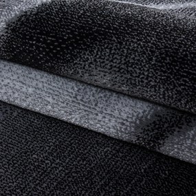 Dywan nowoczesny Parma Fale szaro-czarny 240 cm x 340 cm