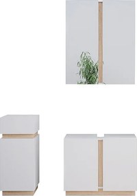 Zestaw mebli łazienkowych biały 70x34x55 gloria