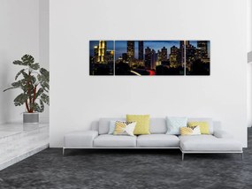 Obraz - Miasto nocą (170x50 cm)