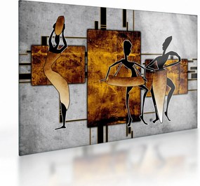 Obraz na szkle - Motywy kultury afrykańskiej (70x50 cm)