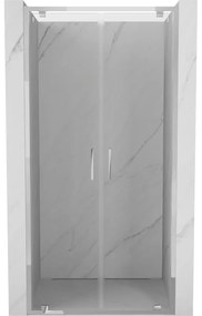Mexen Exo drzwi prysznicowe podwójne uchylne 120 cm, transparent, chrom - 8182-120-000-01-00