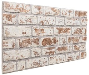 Panele ścienne cegła 3D kolor czerwono-biały S4-M47