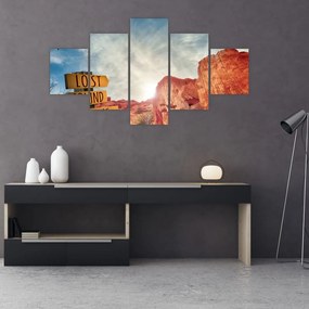 Obraz wskaźnika z napisem (125x70 cm)