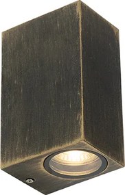 Nowoczesna lampa ścienna antyczne złoto 2-światła IP44 - Baleno