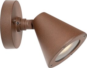 Nowoczesna lampa ścienna zewnętrzna brązowa rdza IP44 regulowana - Ciara