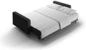 Ciemnoszara rozkładana sofa ze schowkiem 222 cm Bali – Cosmopolitan Design