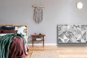 Mata magnesowa na kaloryfer Abstrakcja szara