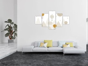 Obraz - Latające balony (125x70 cm)