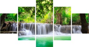 Obraz wodospadu w Kanchanaburi, Tajlandia (125x70 cm)