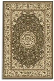 Dywan klasyczny Venezia Ornament zielono-kremowy 80 cm x 300 cm