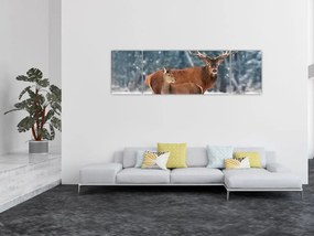 Obraz Jelenia z łanią (170x50 cm)