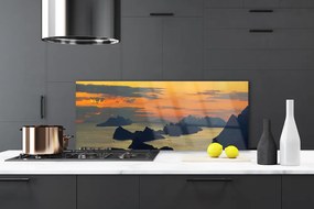 Panel Szklany Wybrzeże u Podnóża Gór