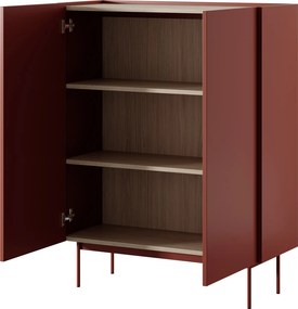 Komoda COLORE 97 cm do Salonu Sypialni Odcienie czerwieni