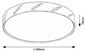 Rabalux 71119 oświetlenie sufitowe LED Nessira, 25 W, biały