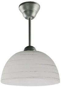 Szklana lampa wisząca E501-Cyrkonix - popiel