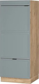 Szafka do mikrofalówki jasnoniebiesko-szary 60x58.1x153.6 fame-line