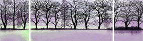 Obraz - Łodka na jeziorze (170x50 cm)